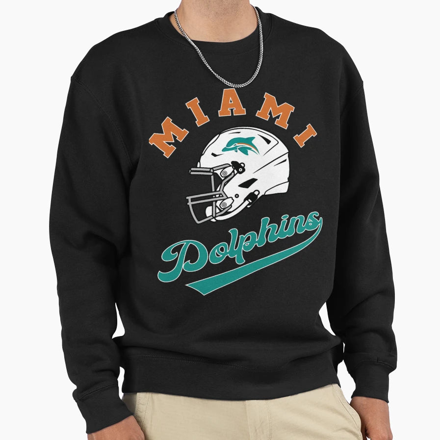 Art Miami Dolphins Sweatshirt - Streetwear Style for Adults - T-Shirt, Sweatshirt, Hoodie