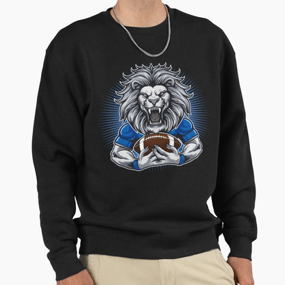 Detroit Lions Fierce Football Beast Sweatshirt - Fun Novelty Design Unisex - T-Shirt, Sweatshirt, Hoodie