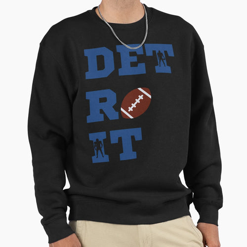 Detroit Football American Sports Pride Sweatshirt - Graphic Print Unisex - T-Shirt, Sweatshirt, Hoodie