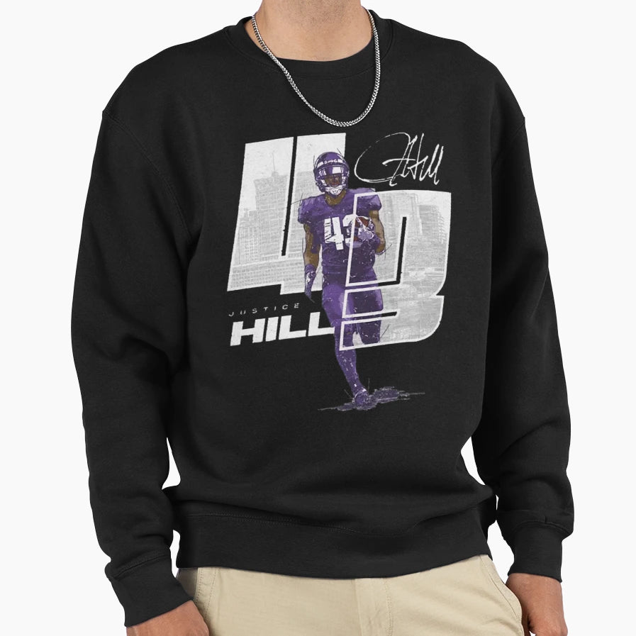 Justice Hill City Number T-Shirt - Novelty Apparel Unisex - T-Shirt, Sweatshirt, Hoodie