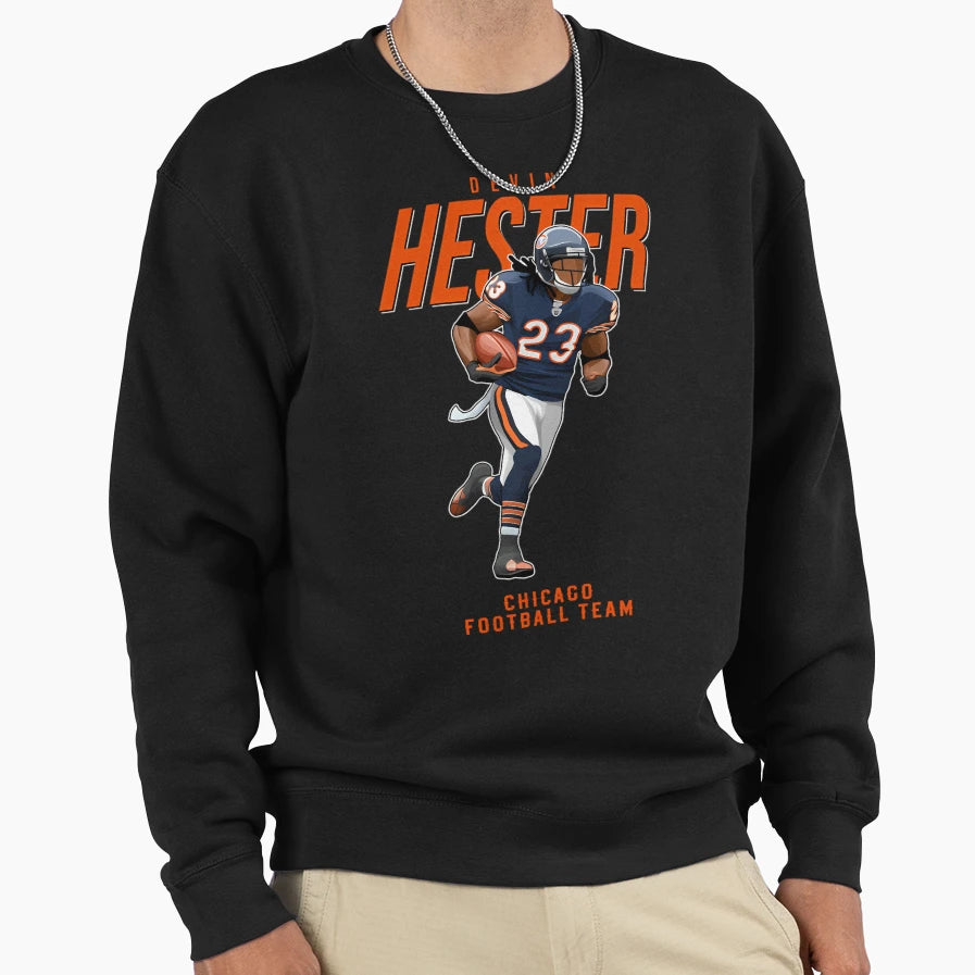 Devin Hester 23 Chicago Sweatshirt - Casual Everyday Wear Men Women - T-Shirt, Sweatshirt, Hoodie