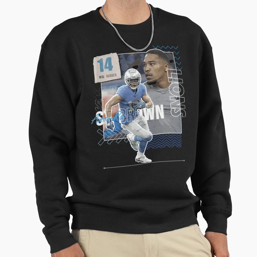 Amon Ra St Brown Detroit Lions Sweatshirt - Streetwear Style Men Women - T-Shirt, Sweatshirt, Hoodie