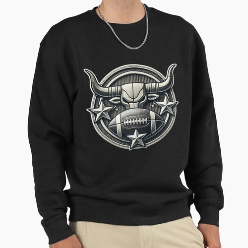 Houston Texans Bull Sweatshirt - Graphic Print for Adults - T-Shirt, Sweatshirt, Hoodie