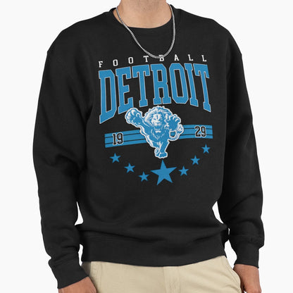 Football Detroit Lions Sweatshirt - Minimalist Print for Adults - T-Shirt, Sweatshirt, Hoodie