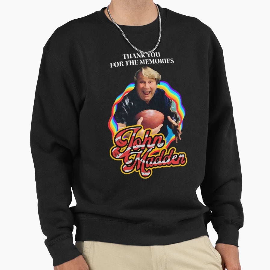 Legend John Coach Madden Sweatshirt - Unique Graphic for Adults - T-Shirt, Sweatshirt, Hoodie