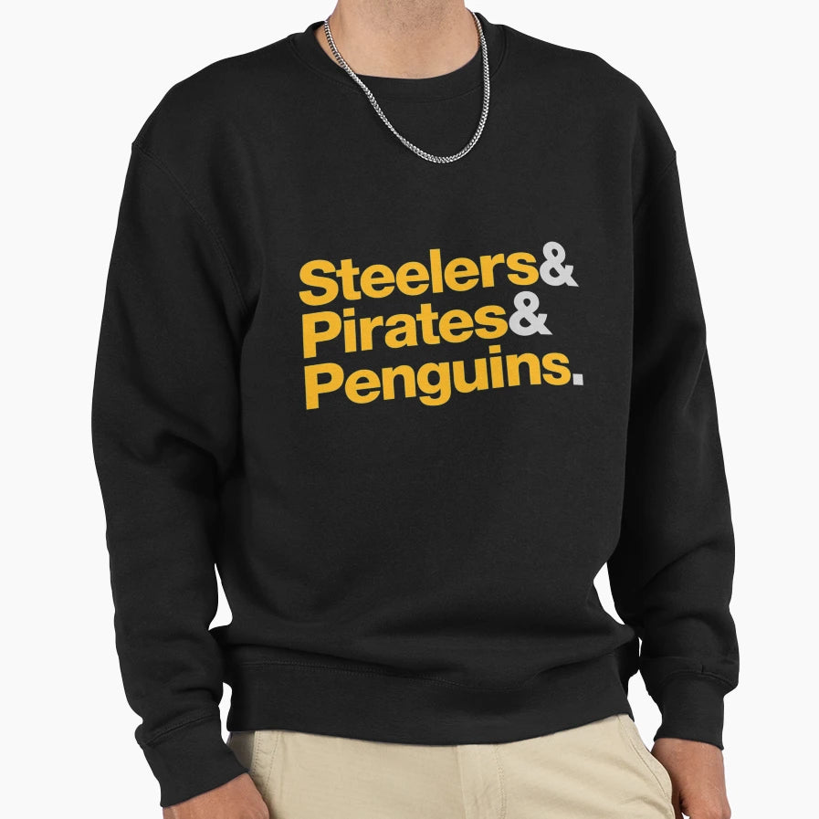 Pittsburgh Sports Teams 412 Sweatshirt - Fun Novelty Design Men Women - T-Shirt, Sweatshirt, Hoodie