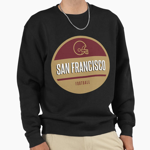 San Francisco Football Sweatshirt - Graphic Print Men Women - T-Shirt, Sweatshirt, Hoodie