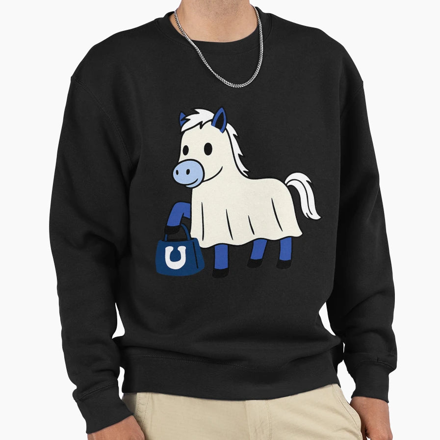 Indianapolis Colts Ghost Sweatshirt - Aesthetic Graphic Men Women - T-Shirt, Sweatshirt, Hoodie