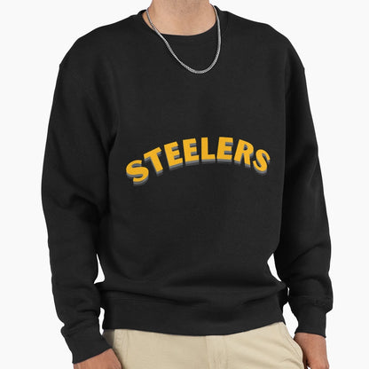 Black And Yellow Pittsburgh Fan Sweatshirt - Unique Graphic Unisex - T-Shirt, Sweatshirt, Hoodie