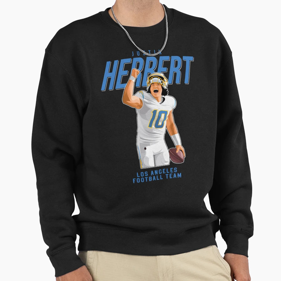 JH 10 Los Angeles Football Team Sweatshirt - Unique Graphic for Adults - T-Shirt, Sweatshirt, Hoodie