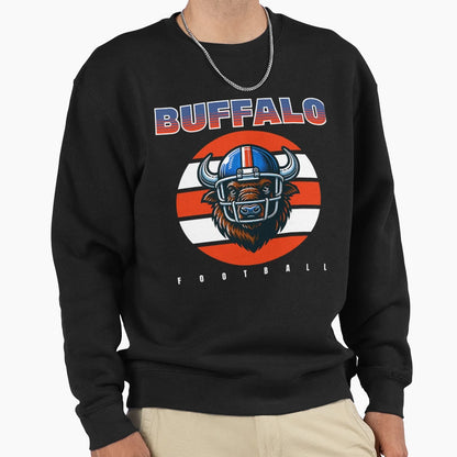 Buffalo Football Sweatshirt - Aesthetic Graphic Men Women - T-Shirt, Sweatshirt, Hoodie