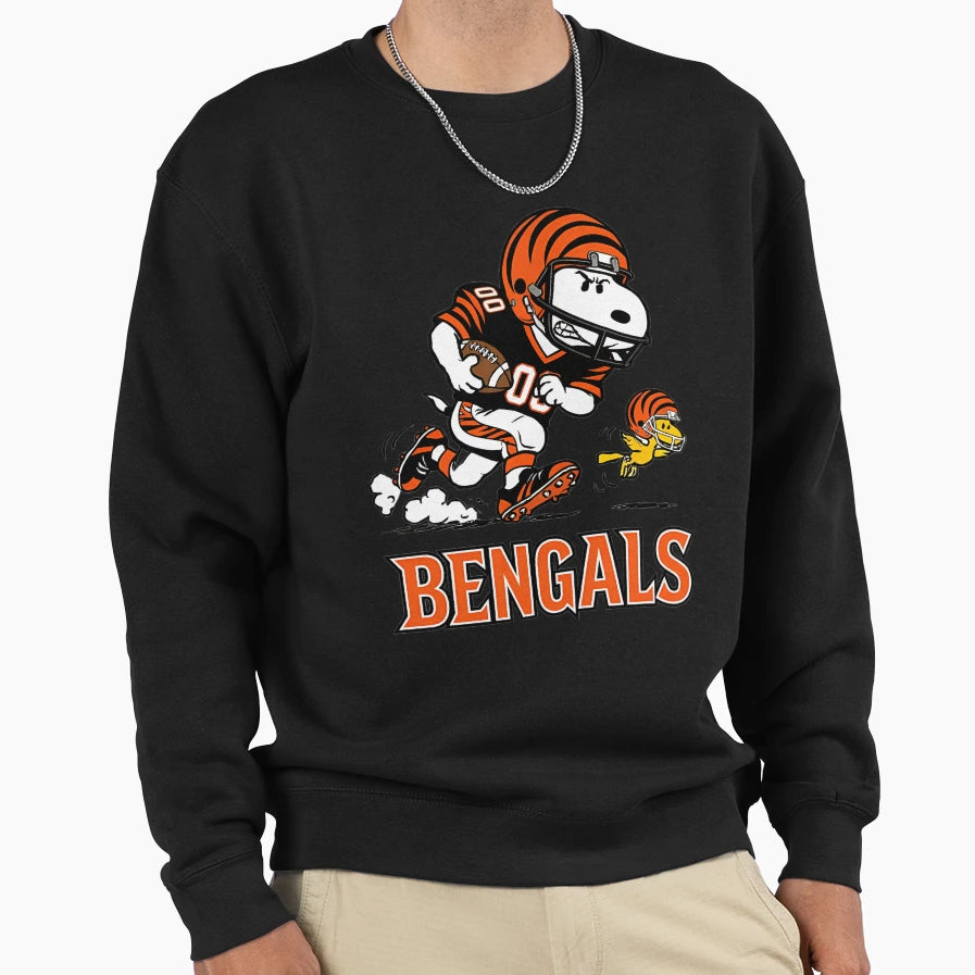Snoopy Cincinnati Football Sweatshirt - Minimalist Print Unisex - T-Shirt, Sweatshirt, Hoodie