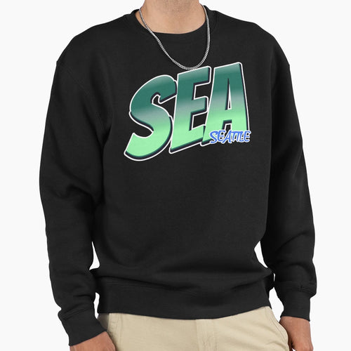 Sea Seattle Iata Airport Code Sweatshirt - Aesthetic Graphic for Adults - T-Shirt, Sweatshirt, Hoodie