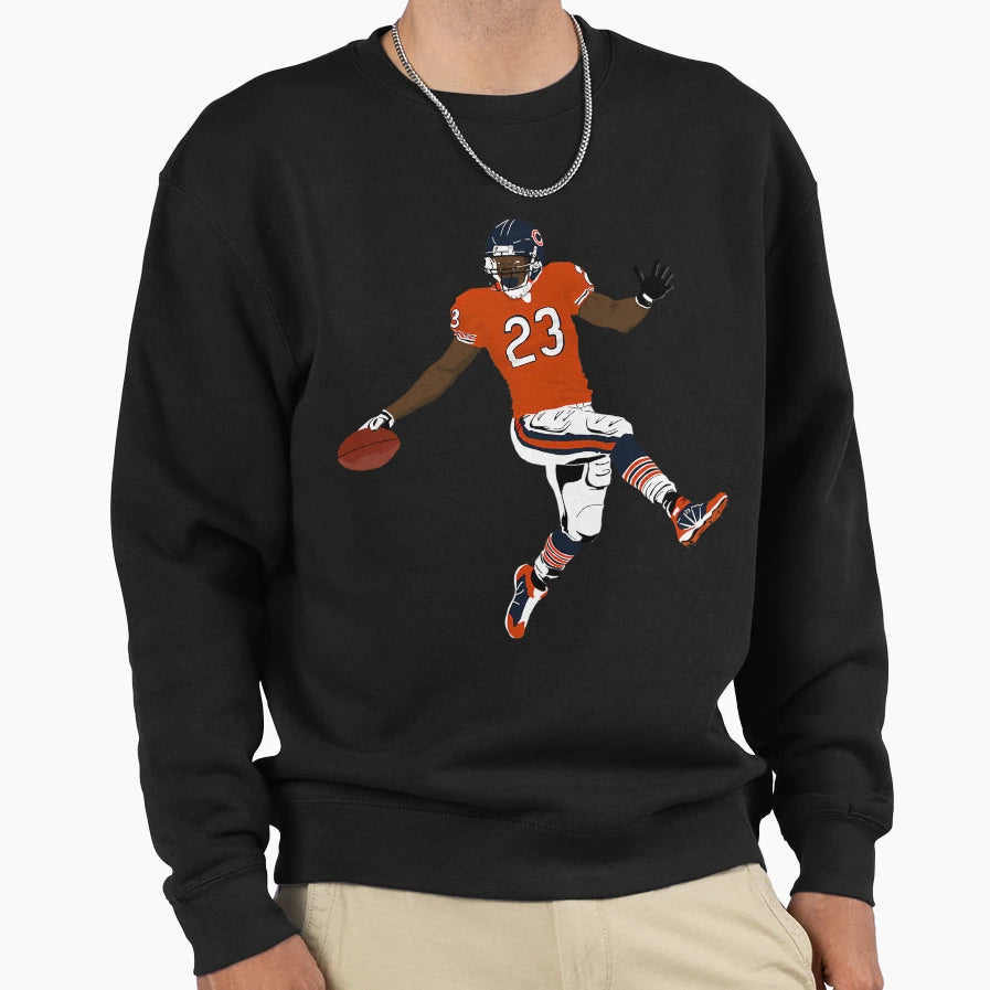 Devin Hester High Step Drawing Sweatshirt - Minimalist Print Unisex - T-Shirt, Sweatshirt, Hoodie