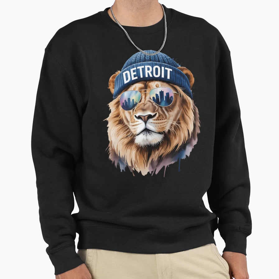 Detroit Lion City Pride Sweatshirt - Novelty Apparel Unisex - T-Shirt, Sweatshirt, Hoodie