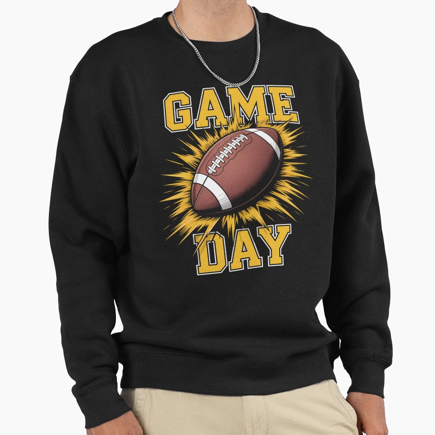 Game Day Football Sweatshirt - Unique Graphic Unisex - T-Shirt, Sweatshirt, Hoodie