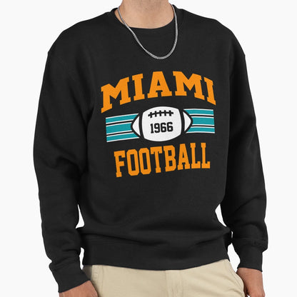 Miami Football Athletic Sports Team Sweatshirt - Aesthetic Graphic Unisex - T-Shirt, Sweatshirt, Hoodie