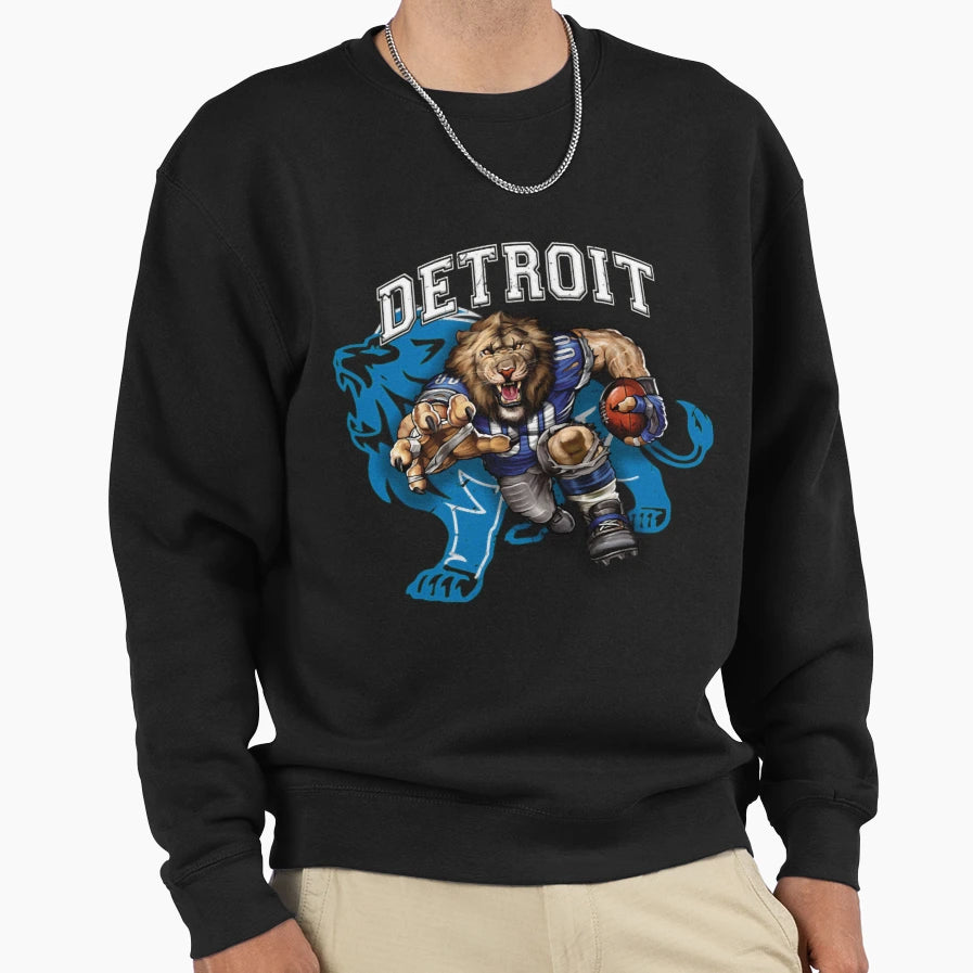 Detroit Football 8 Sweatshirt - Casual Everyday Wear Unisex - T-Shirt, Sweatshirt, Hoodie