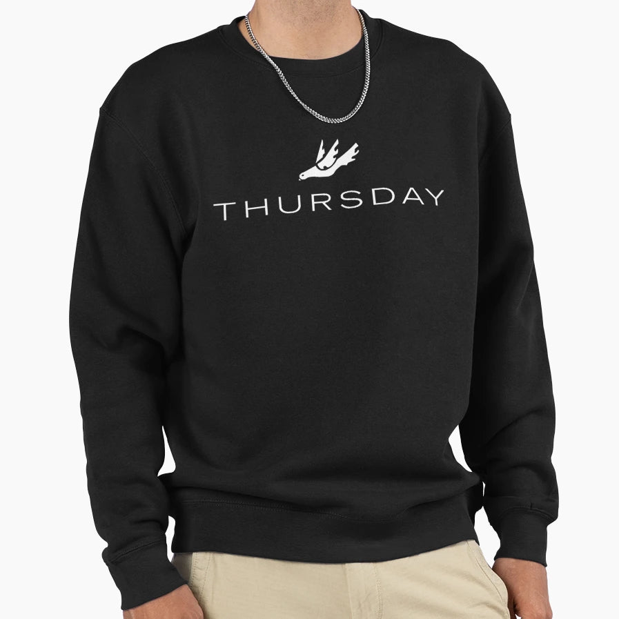 Thursday Band Logo Transparent Sweatshirt - Unique Graphic Men Women - T-Shirt, Sweatshirt, Hoodie