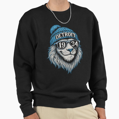 Detroit Lions Sweatshirt - Aesthetic Graphic Men Women - T-Shirt, Sweatshirt, Hoodie