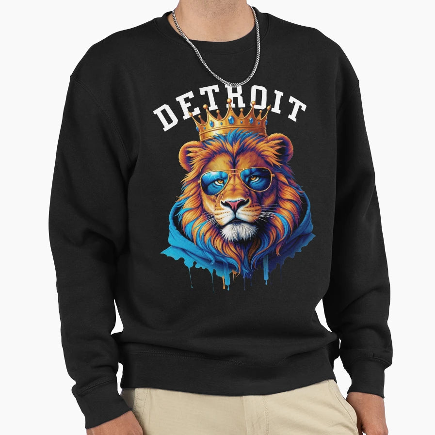 Detroit Lions Football Game Sweatshirt - Casual Everyday Wear for Adults - T-Shirt, Sweatshirt, Hoodie