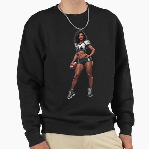 American Football Cheerleader Sweatshirt - Graphic Print Men Women - T-Shirt, Sweatshirt, Hoodie