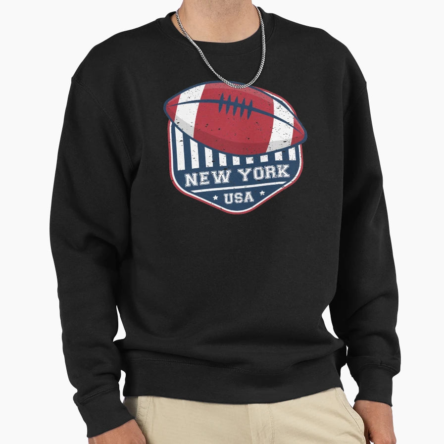 New York American Football Sweatshirt - Graphic Print for Adults - T-Shirt, Sweatshirt, Hoodie