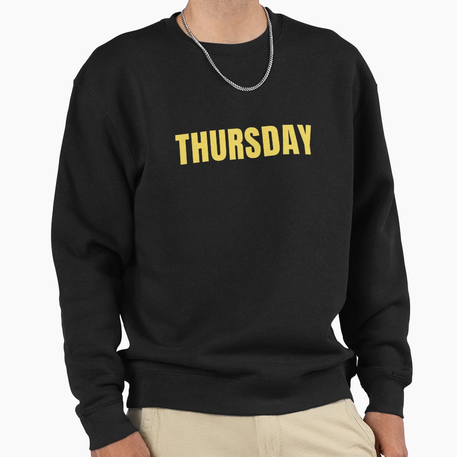 Thursday Sweatshirt - Minimalist Print for Adults - T-Shirt, Sweatshirt, Hoodie