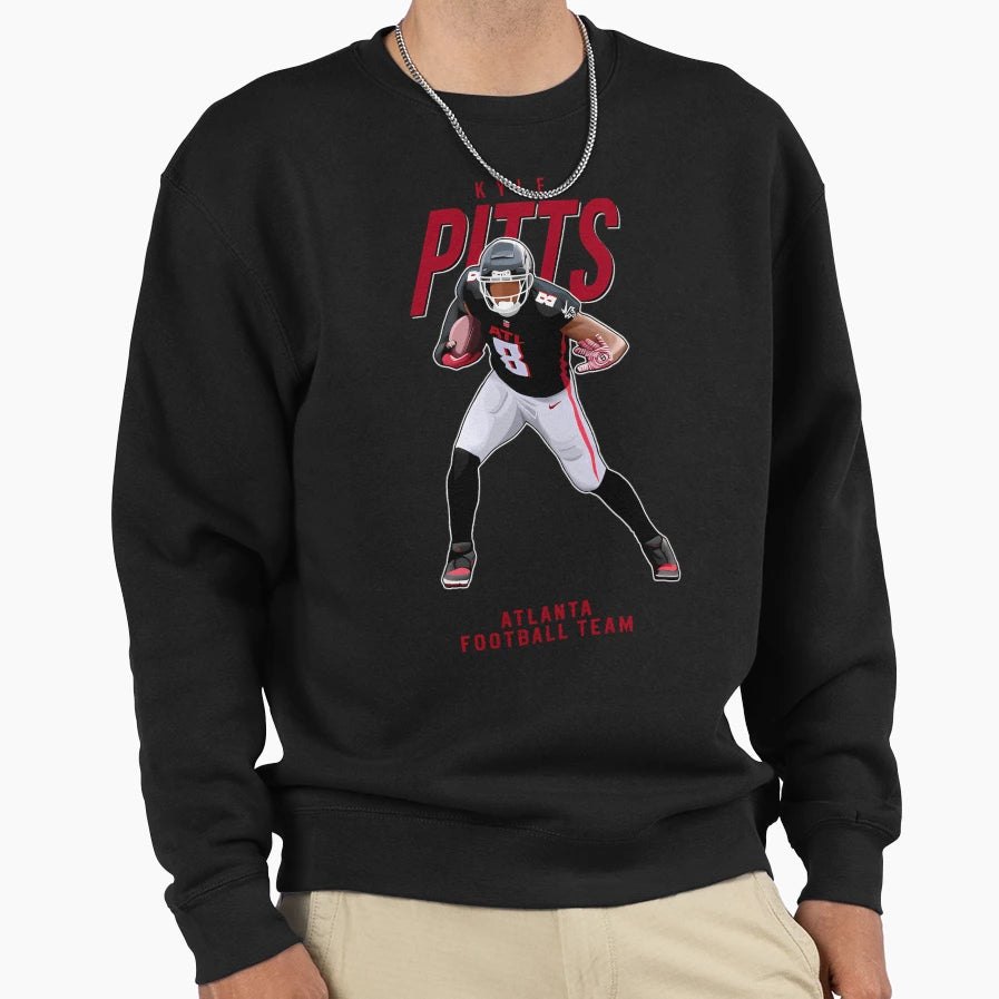 Kyle Pitts 8 Atlanta Football Team Sweatshirt - Minimalist Print for Adults - T-Shirt, Sweatshirt, Hoodie