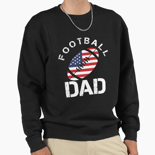 Football Dad Sweatshirt - Custom Art Print Men Women - T-Shirt, Sweatshirt, Hoodie