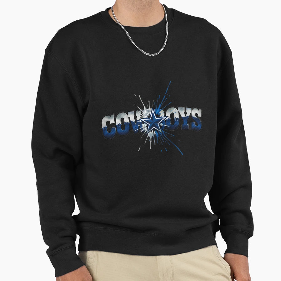 Cowboys Football Sweatshirt - Novelty Apparel for Adults - T-Shirt, Sweatshirt, Hoodie