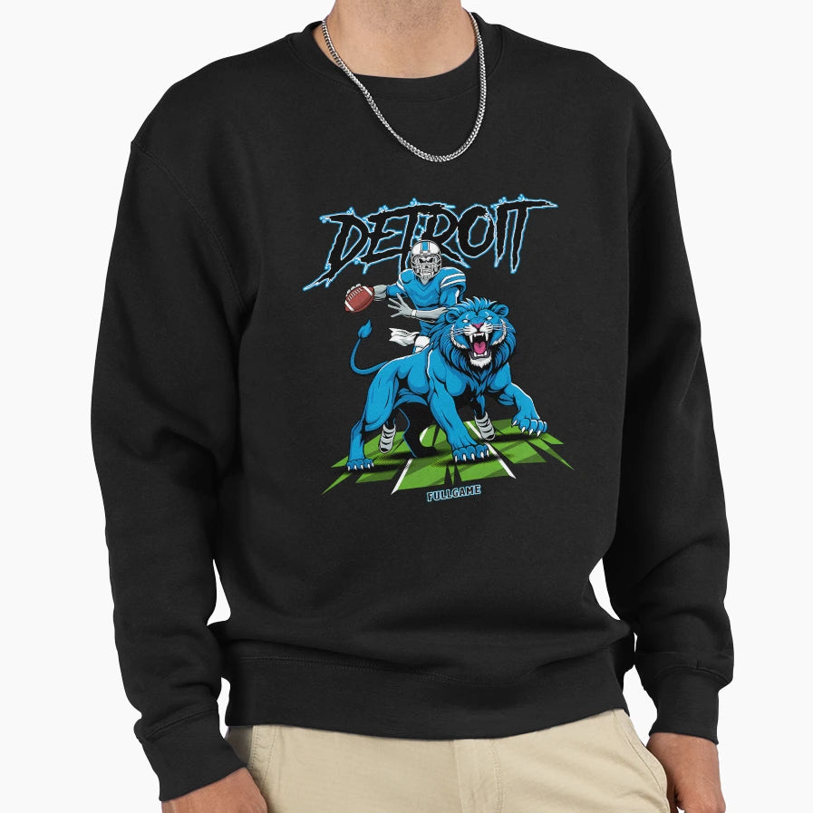 Detroit American Football Sweatshirt - Streetwear Style Unisex - T-Shirt, Sweatshirt, Hoodie