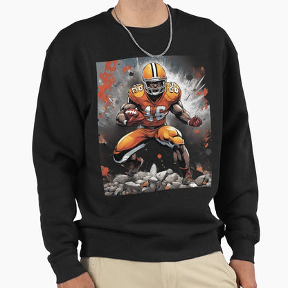 American Football Player Sweatshirt - Casual Everyday Wear Men Women - T-Shirt, Sweatshirt, Hoodie