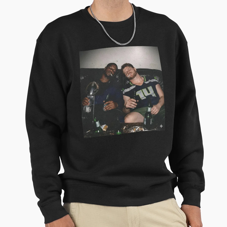 Ernest Jones And Sam Darnold Sweatshirt - Trendy Graphic Unisex - T-Shirt, Sweatshirt, Hoodie