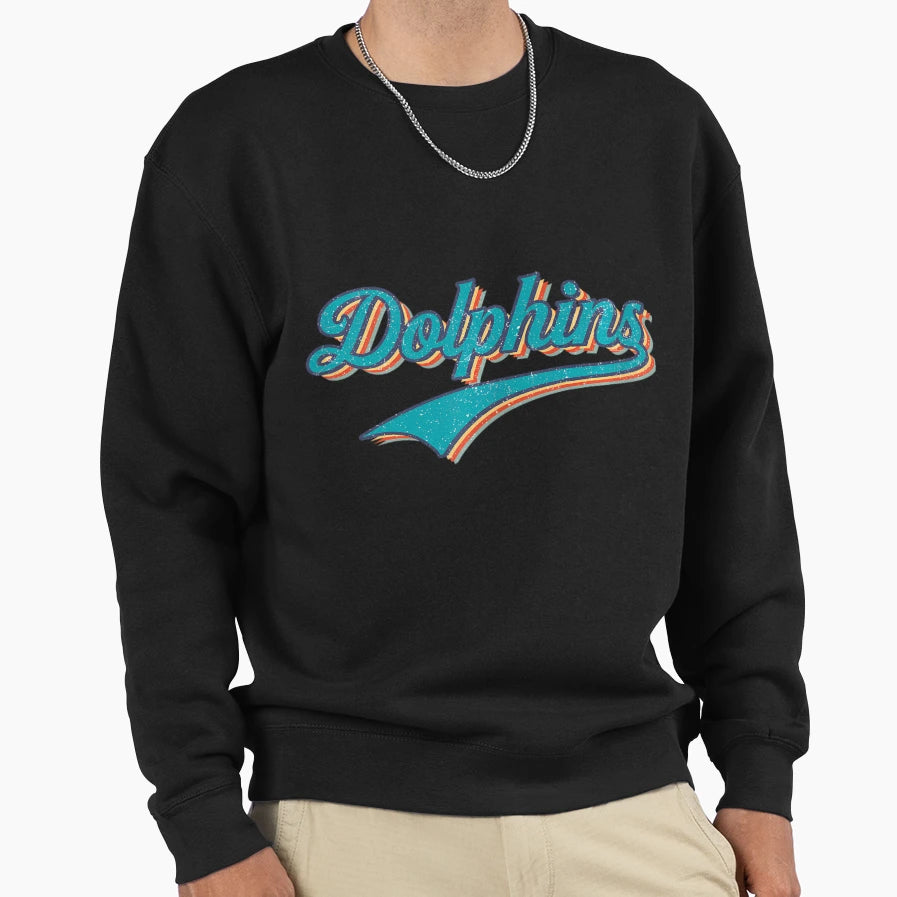 Dolphins Sports Name Sweatshirt - Trendy Graphic Men Women - T-Shirt, Sweatshirt, Hoodie