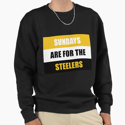 Sundays Are Steelers Sweatshirt - Graphic Print for Adults - T-Shirt, Sweatshirt, Hoodie