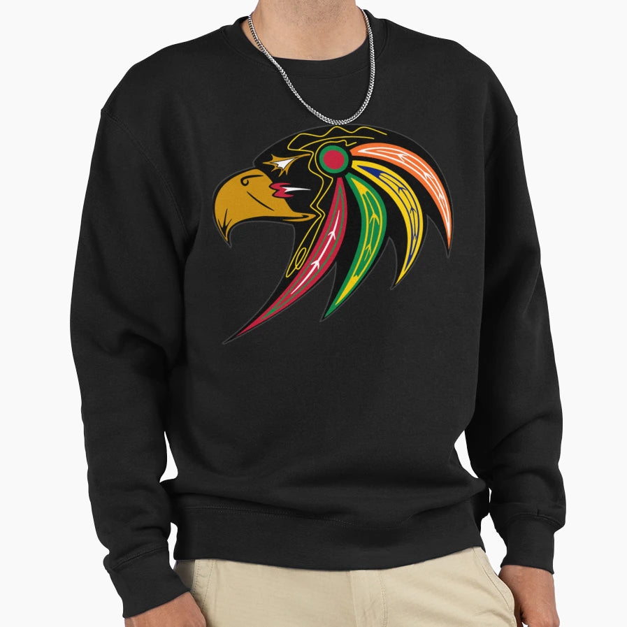 Blackhawks Alternate Accipiter Logo T-Shirt - Graphic Print Unisex - T-Shirt, Sweatshirt, Hoodie