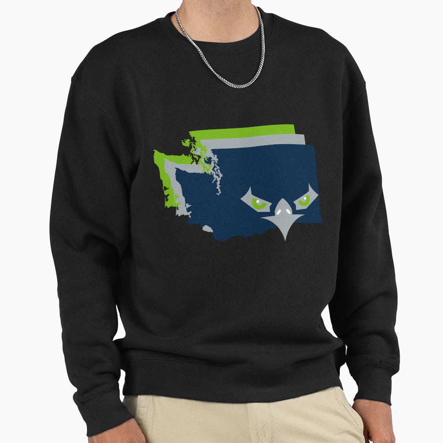 Washington Border Seahawks Sweatshirt - Novelty Apparel for Adults - T-Shirt, Sweatshirt, Hoodie
