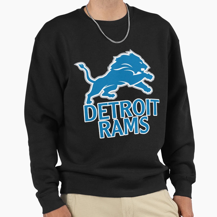 Detroit Rams T-Shirt - Unique Graphic Men Women - T-Shirt, Sweatshirt, Hoodie