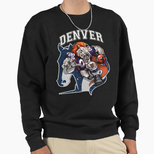Denver Football Detroit Football Sweatshirt - Novelty Apparel for Adults - T-Shirt, Sweatshirt, Hoodie