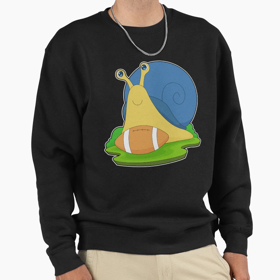 Snail American Football Sports Sweatshirt - Novelty Apparel Unisex - T-Shirt, Sweatshirt, Hoodie