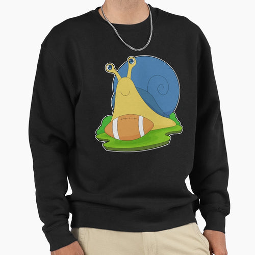 Snail American Football Sports Sweatshirt - Novelty Apparel Unisex - T-Shirt, Sweatshirt, Hoodie
