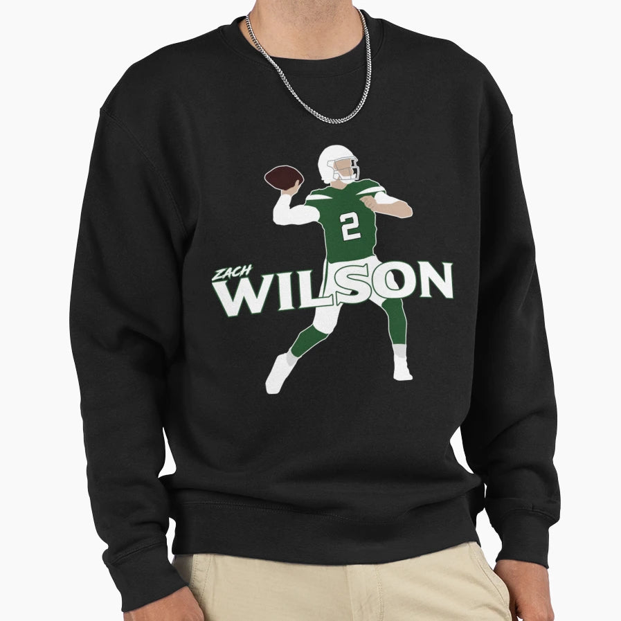 Zach Wilson Sweatshirt - Graphic Print for Adults - T-Shirt, Sweatshirt, Hoodie