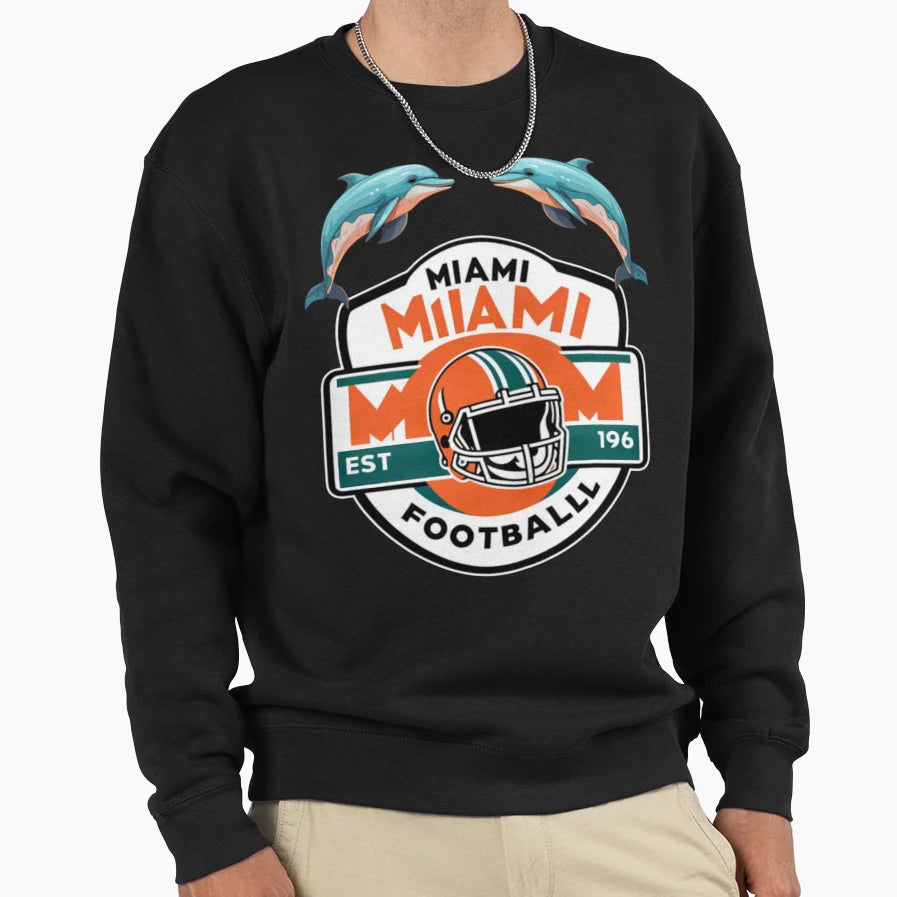 Football Miami Dolphins Sweatshirt - Graphic Print for Adults - T-Shirt, Sweatshirt, Hoodie