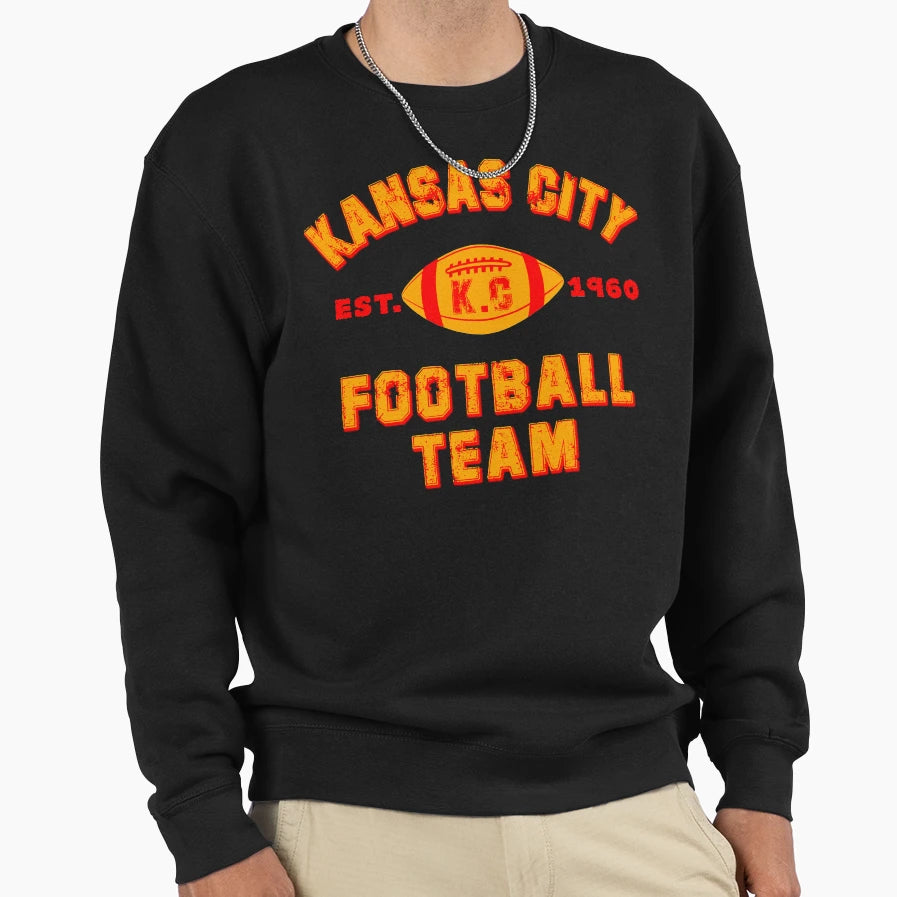 Kansas City Football Team Est 1960 Sweatshirt - Streetwear Style Unisex - T-Shirt, Sweatshirt, Hoodie