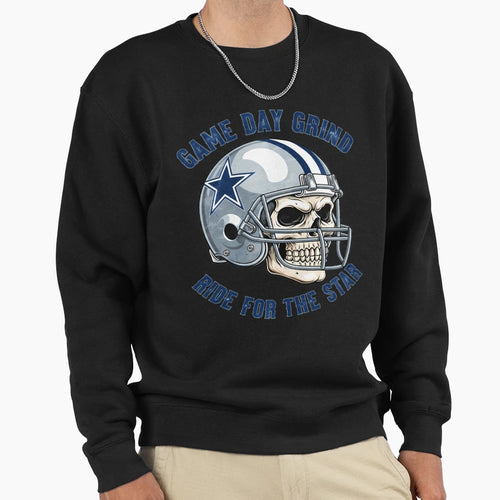 Dallas Cowboys Game Day Grind Ride Sweatshirt - Graphic Print Men Women - T-Shirt, Sweatshirt, Hoodie