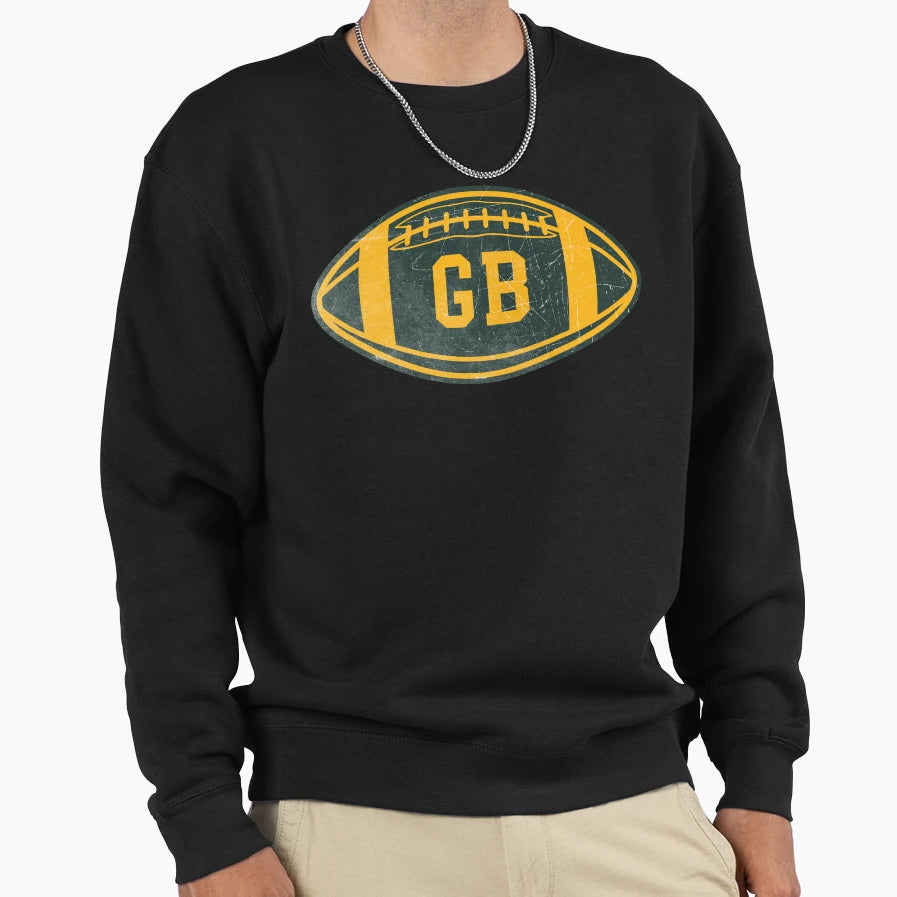 Green Bay Throwback Football Sweatshirt - Aesthetic Graphic Unisex - T-Shirt, Sweatshirt, Hoodie