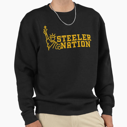 Steeler Nation T-Shirt - Minimalist Print Men Women - T-Shirt, Sweatshirt, Hoodie