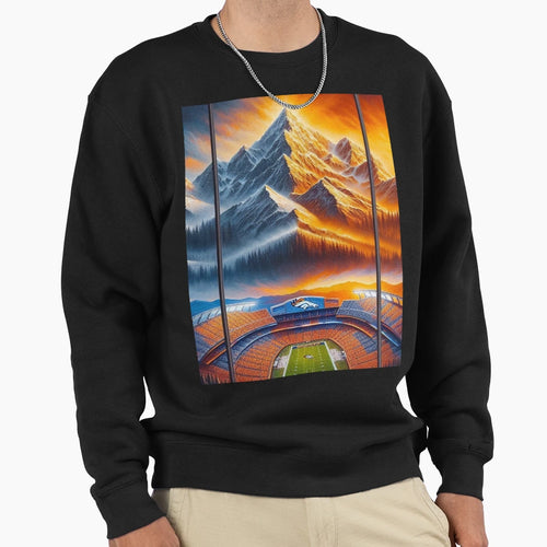Orange And Blue Horizon Sweatshirt - Streetwear Style for Adults - T-Shirt, Sweatshirt, Hoodie