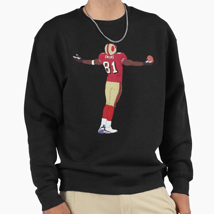 Terrell Owens Celebration Sweatshirt - Fun Novelty Design Unisex - T-Shirt, Sweatshirt, Hoodie